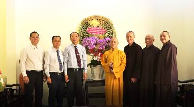 TP HCM: Trung ương GHPGVN đến thăm và chúc mừng Xuân Kỷ Hợi Ban Tôn giáo Chính phủ