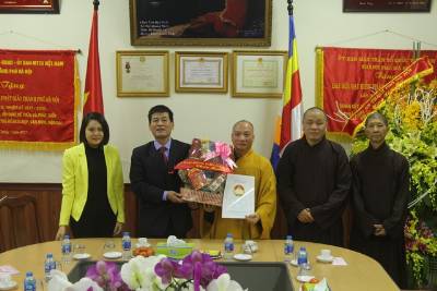 Công an Hà Nội thăm, chúc Tết Trung ương GHPGVN và Thành hội PG Hà Nội