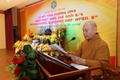 Diễn văn chào mừng sự kiện ngày Phật giáo Quốc tế của HT Chủ tịch Hội đồng Trị sự GHPGVN